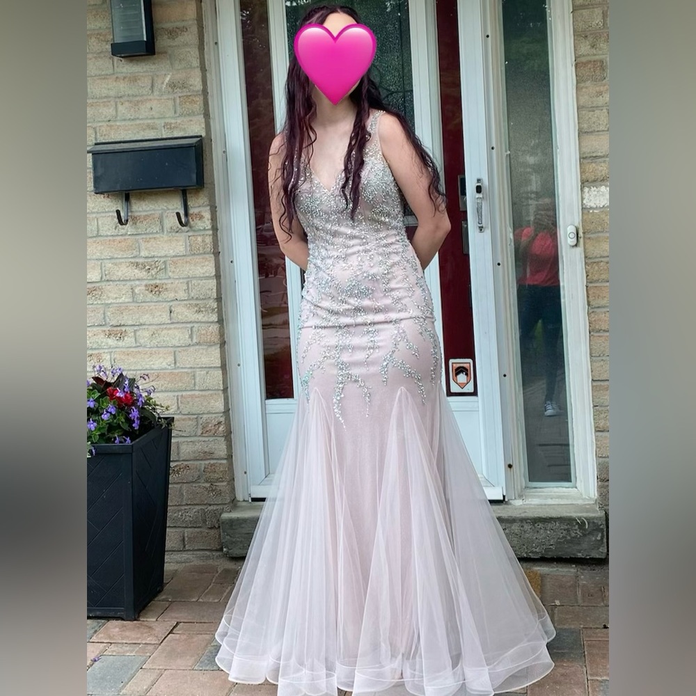 Aspeed Light Pink Embellished Prom Dress